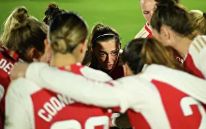 Arsenal Women V Tottenham Hotspur Women - Conti Cup 2023-24 Prints: Arsenal Women vs. Tottenham Hotspur Women: Pre-Match Huddle (Conti Cup 2023-24)