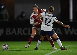 Arsenal Women V Tottenham Hotspur Women - Conti Cup 2020-21 Prints: Arsenal Women vs. Tottenham Hotspur Women: Empty Stands Clash - FA Womens Continental League Cup Match