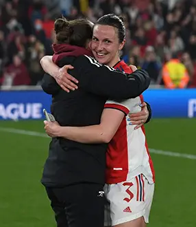 Arsenal Women V VfL Wolfsburg 2021-22 Prints: Arsenal Women vs. VfL Wolfsburg: A Heartfelt Quarter-Final Battle in UEFA Champions League