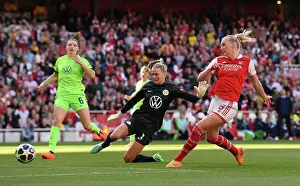 Arsenal Women V Vfl Wolfsburg 2022-23 Prints: Arsenal Women vs VfL Wolfsburg: Stina Blackstenius Scores in UEFA Women's Champions League Semifinal