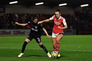 Arsenal Women V West Ham United Women 2022-23 Prints: Arsenal Women vs West Ham United: A Barclays WSL Showdown at Meadow Park