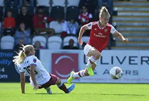 Arsenal Women V West Ham United 2019-20 Prints: Arsenal Women vs. West Ham United: A Fierce WSL Showdown - The Battle for Supremacy (2019-20)