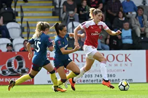 Images Dated 19th August 2018: Arsenal Women vs. West Ham United Women: A Star-Studded Clash - Beth Mead Goes Head-to-Head with