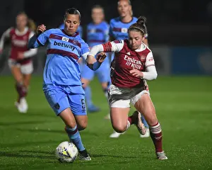 Arsenal Women vs. West Ham United Women: FA WSL Clash at Empty Meadow Park (April 2021)