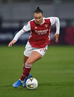 Arsenal Women V West Ham United Women 2020-21 Prints: Arsenal Women vs. West Ham United Women: Empty Meadow Park FA WSL Clash (April 2021)
