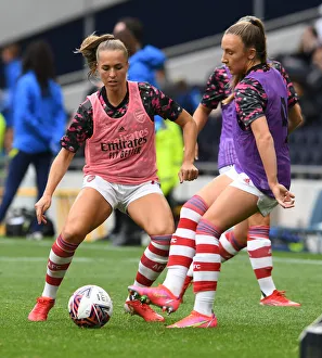 Tottenham Hotspur Women V Arsenal Women - MIND Series 2021-22 Prints: Arsenal Women Warm Up Ahead of Tottenham Hotspur Clash in MIND Series