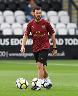 Arsenal Women's Assistant Coach Aaron D Antino Before Match vs. West Ham United Women