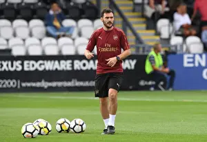 Arsenal Women V West Ham United Women 2018-19 Prints: Arsenal Women's Assistant Coach Aaron D Antino: Pre-Match Preparation vs
