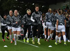 Arsenal Women V Watford Women 2023-24 Prints: Arsenal Women's Beth Mead and Jennifer Beattie Prepare for FA Cup Match against Watford Women