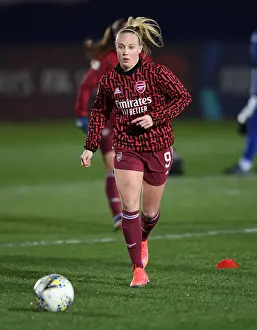 Chelsea Women V Arsenal Women 2020-21 Prints: Arsenal Women's Beth Mead Warming Up Ahead of Chelsea Clash in FA WSL