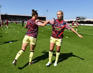 Arsenal Women's Beth Mead Warming Up Ahead of West Ham United Clash (FA WSL 2021-22)