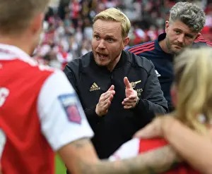 Arsenal Women's Boss Jonas Eidevall Delivers Intense Post-Match Talk Amidst Arsenal vs. Tottenham Rivalry (Barclays WSL, 2022-23)