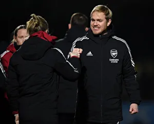 Arsenal Women V Brighton And Hove Albion Women 2021-22 Prints: Arsenal Women's Boss Jonas Eidevall Reacts After FA WSL Match Against Brighton Hove Albion