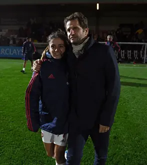 Arsenal Women V Fiorentina Women 2019-20 Prints: Arsenal Women's Boss Montemurro Consults van de Donk Amidst UEFA Champions League Tactics