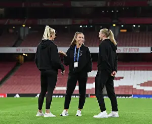 Arsenal Women V FC Zurich Frauen 2022-23 Prints: Arsenal Women's Champion League: Kaylan Marckese Gears Up in the Emirates Changing Room