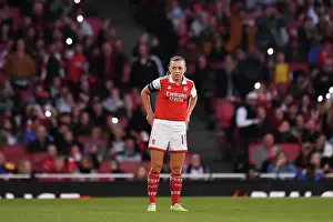 Arsenal Women V Vfl Wolfsburg 2022-23 Prints: Arsenal Women's Champions League Semifinal: Fans Illuminate Emirates Stadium with Torches