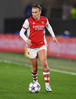 Images Dated 31st March 2022: Arsenal Women's Champions League Showdown: Quest for Glory vs. VfL Wolfsburg