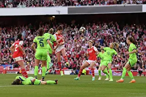 Arsenal Women V Vfl Wolfsburg 2022-23 Prints: Arsenal Women's Champions League Triumph: Beattie's Decisive Goal vs