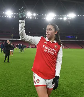 Arsenal Women V Juventus Women 2022-23 Prints: Arsenal Women's Champions League Triumph: Rafaelle Celebrates Victory over Juventus
