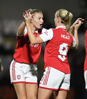 Arsenal Women V Ajax Women 2022-23 Prints: Arsenal Women's Champions League Triumph: Stina Blackstenius Scores Historic Goal Against AFC Ajax