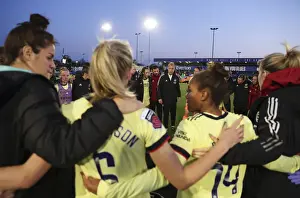 Arsenal Women's Coach Jonas Eidevall Addresses Team After Everton Match (FA WSL 2021-22)