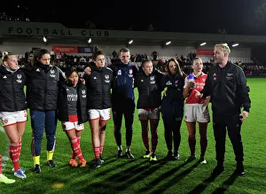 Arsenal Women V Brighton And Hove Albion Women 2022-23 Prints: Arsenal Women's Coach Jonas Eidevall Addresses Team After Match Against Brighton & Hove Albion