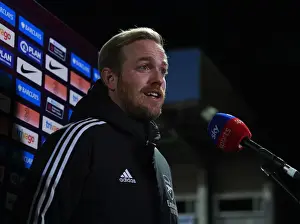 Arsenal Women's Coach Jonas Eidevall Before Chelsea Match (FA WSL 2021-22)