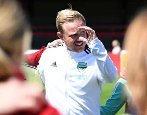 Arsenal Women's Coach Jonas Eidevall After Match vs. West Ham United Women (FA WSL, 2021-22)