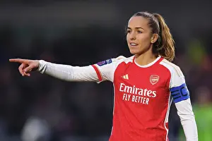 Arsenal Women V West Ham United Women 2023-24 Prints: Arsenal Women's Coach Lia Waelti Gives Instructions against West Ham United in Barclays WSL Match