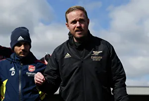 Arsenal Women V Manchester City Women 2022-23 Prints: Arsenal Women's Comeback: Jonas Eidevall's Motivational Half-time Speech vs Manchester City (April 2023)