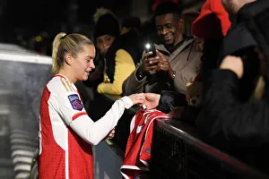 Arsenal Women's Conti Cup Victory: Alessia Russo Connects with Adoring Fans