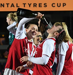 Arsenal Women V Manchester City Ladies - Continentail Cup Final Prints: Arsenal Women's Continental Cup Victory