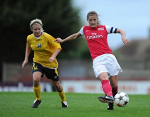 Arsenal Ladies V Bobruichanka 2011-12 Prints: Arsenal Women's Dominance: Katie Chapman Scores Six as Arsenal Ladies Crush Bobruichanka in UEFA Champions League
