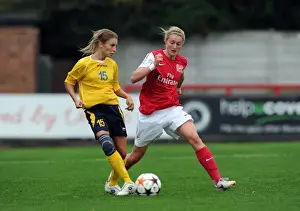 Arsenal Ladies V Bobruichanka 2011-12 Prints: Arsenal Women's Dominance: Ellen White Scores Six in 6-0 UEFA Champions League Victory over Bobruichanka