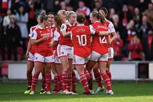 Tottenham Hotspur Women V Arsenal Women 2022-23 Prints: Arsenal Women's Dominance: Frida Maanum Scores Fifth Goal in Tottenham Victory