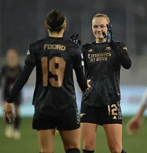 FC Zurich Frauen V Arsenal Women 2022-23 Prints: Arsenal Women's Dominance: Frida Maanum Scores Hat-Trick Against FC Zurich in UEFA Women's Champions League