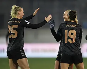 FC Zurich Frauen V Arsenal Women 2022-23 Prints: Arsenal Women's Dominance: Frida Maanum's Hat-Trick Seals Group C Victory vs