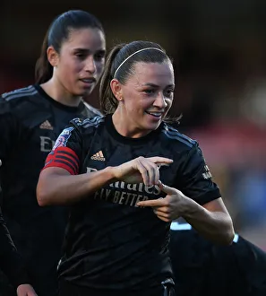 Arsenal Women's Dominance: Katie McCabe Celebrates Fourth Goal Against Brighton & Hove Albion