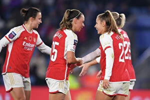 Images Dated 13th November 2023: Arsenal Women's Dominance: Pelova Scores Fourth in Leicester Rout