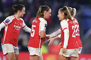 Leicester City Women V Arsenal Women 2023-24 Prints: Arsenal Women's Dominance: Pelova Scores Fourth in Leicester Rout