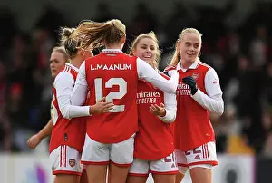 Arsenal Women V Leeds United Women - FA Cup 2023 Prints: Arsenal Women's Dominance: Victoria Pelova Scores Record-Breaking Ninth Goal Against Leeds in FA Cup