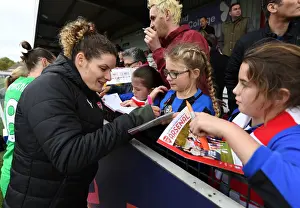 Arsenal Women's Dominique Bloodworth Signing Autographs After Match vs. Birmingham Ladies