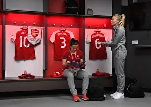 Arsenal Women V Chelsea Ladies - FA Cup Final 2018 Prints: Arsenal Women's FA Cup Final: Mitchell and Williamson Ready for Battle Against Chelsea