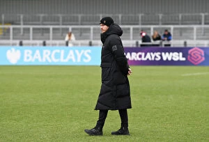 Arsenal Women v Leeds United Women - FA Cup 2023 Collection: Arsenal Women's FA Cup: Jonas Eidevall Prepares at Meadow Park Ahead of Leeds United Match