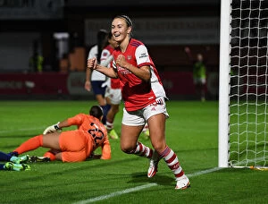 Images Dated 29th September 2021: Arsenal Women's FA Cup Journey: Caitlin Foord's Hat-trick Secures Quarterfinal Victory over