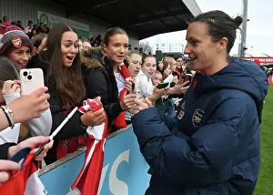 Arsenal Women V Watford Women 2023-24 Prints: Arsenal Women's FA Cup: Lotte Wubben-Moy Greets Fans After Arsenal vs. Watford Match