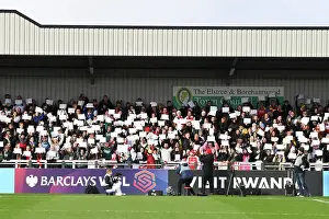 Arsenal Women V Watford Women 2023-24 Prints: Arsenal Women's FA Cup Match Against Watford Women: All-White Campaign Against Knife Crime and Youth Violence