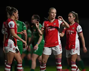 Arsenal Women V Coventry United Women 2021-22 Prints: Arsenal Women's FA Cup Triumph: Beth Mead Nets Brace in Quarterfinals vs Coventry United
