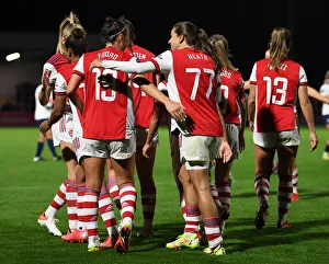 Arsenal Women V Tottenham Hotspur Women - FA Cup 2021-22 Prints: Arsenal Women's FA Cup Triumph: Caitlin Foord's Hat-trick Secures Victory over Tottenham Hotspur