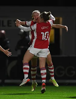 Arsenal Women's FA Cup Triumph: Kim Little and Beth Mead Celebrate Historic First Goal vs. Brighton & Hove Albion